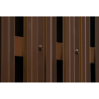 Металлический односторонний штакетник Металлика (коричневый; 10 штук в упаковке) 1,2-8017