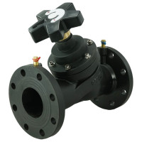 Балансировочный клапан DN.ru чугунный КБЛФ Ду80 Ру16 с ниппелями D080-00398