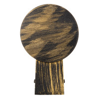 Cадово-парковый фасадный светильник General Lighting Systems одинарный GX53, 116х140х90мм, металл, черно-золотой IP65 GWL-GX53-M-IP65 661134