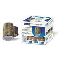 Cадово-парковый фасадный светильник General Lighting Systems одинарный GX53, 116х140х90мм, металл, черно-золотой IP65 GWL-GX53-M-IP65 661134