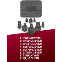 Набор адаптеров ударных, 8 предметов в кейсе Forsage F-4089MPB(51004)