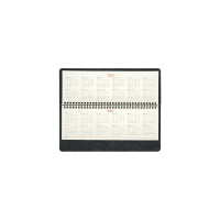Недатированный настольный планинг BRAUBERG Status 305x140 мм, под кожу, 60 листов черный 113372