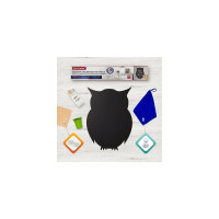 Магнитно-меловая доска BRAUBERG Baby Owl на холодильник 30x40 см с набором аксессуаров 237842