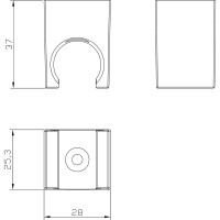 Держатель для ручной лейки Aquanet AF000-031B 00261835