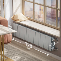 Биметаллический радиатор Royal Thermo PianoForte 200/Silver Satin 16 секций НС-1346025