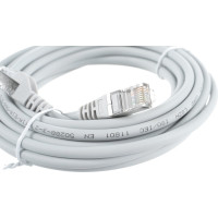 Патч-корд LANMASTER RJ45-RJ45, 4 пары, FTP, категория 5е, 5 м, серый, LSZH, LAN-PC45/S5E-5.0-GY