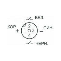 Соединитель кабельный ТЕКО CS S19-3-2 Розетка, Прямой с кабелем, Пластик 4-PINIP67, кабель 2 м, 250 AC/DC NO/NC, 00-00022970