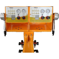 Установка порошковой окраски Teslatech Tesla OptimaV двухпостовая с вибростолом 02279807