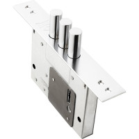 Врезной сувальдный замок KALE KILIT 257L, BS60, 28CP, 5K (60 мм), SP, Ros, STB 257L0000030