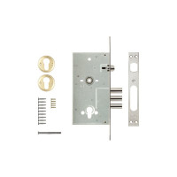 Корпус врезного цилиндрового замка с защёлкой KALE KILIT 252/R w/b 1121