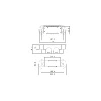 Бесшумная магнитная сантехническая защелка ARCHIE LM 5212OL WH 900000052047