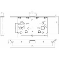 Бесшумная магнитная сантехническая защелка ARCHIE LM 5212OL WH 900000052047