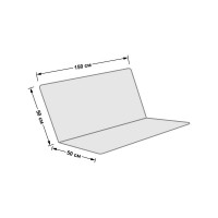 Усиленное тканевое сиденье для садовых качелей Tplus 150x50/50 см, оксфорд 600, нато T017497