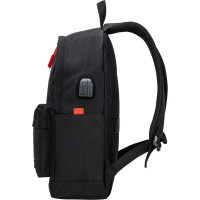 Универсальный рюкзак с отделением для ноутбука BRAUBERG URBAN, USB-порт, черный, 44x31x14см, 270805