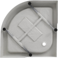 Поддон Aquanet НX515 1/4 круга, акрил, 90x90x15 слив в прямом углу 00293844