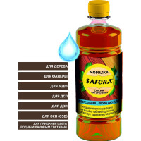 Профессиональная морилка для дерева SAFORA сосна (для дерева, фанеры, МДФ, ДСП, ДВП, ОСП (OSB) 009