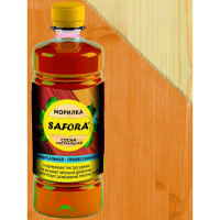 Профессиональная морилка для дерева SAFORA сосна (для дерева, фанеры, МДФ, ДСП, ДВП, ОСП (OSB) 009