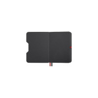 Блокнот BRAUBERG А5, 162x218мм, NOTE, под кожу, софт-тач, с резинкой, 80л, клетка, красный 113439