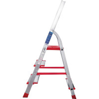 Профессиональная стремянка Новая Высота NV3117, 1x3 ступени 130 мм, Max нагр. 225 кг, 2К башмаки, 3117103