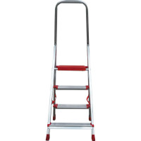 Профессиональная стремянка Новая Высота NV3117, 1x3 ступени 130 мм, Max нагр. 225 кг, 2К башмаки, 3117103