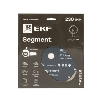 Диск алмазный Segment Master (230x22.23 мм) EKF dd-230s