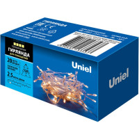Светодиодная гирлянда Uniel ULD-S0250-020/STA WARM WHITE, IP20 UL-00007191