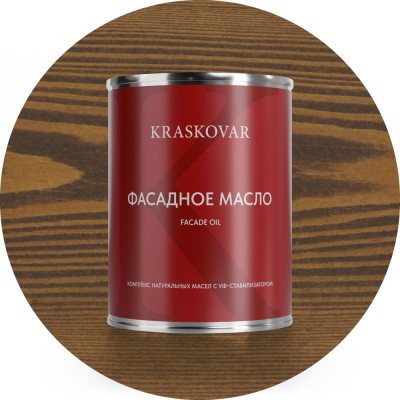 Масло фасадное Kraskovar Орех 0,75л 1235