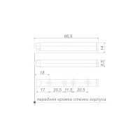 Упор-защелка фасада Boyard с толкателем AMF10/W 107095