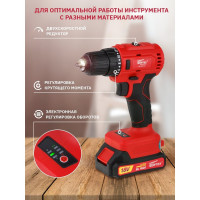 Аккумуляторная дрель-шуруповерт WORTEX BD2025DLi1029