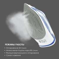 Утюг с пароувлажнением Atlanta ATH-5545 blue