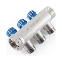 Коллектор с регулировочными вентилями PROFACTOR в/н 1" х 3 вых 1/2"нар PF MV 269.3