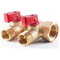 Коллектор с шаровыми кранами PROFACTOR  в/н 3/4" х 2 вых 1/2"нар PF MV 264.2