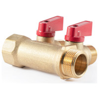Коллектор с шаровыми кранами PROFACTOR  в/н 3/4" х 2 вых 1/2"нар PF MV 264.2