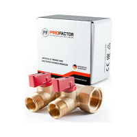 Коллектор с шаровыми кранами PROFACTOR  в/н 3/4" х 2 вых 1/2"нар PF MV 264.2