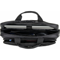 Сумка-портфель с отделением для ноутбука 15.6" BRAUBERG Protect черная, 30x40x7см 270831