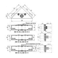 Замок накладной малогабаритный электромеханический PROMIX SM101.00.3 серебро 00-00015403