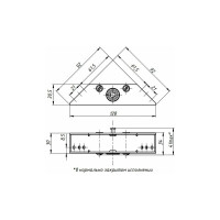 Замок электромеханический угловой малогабаритный PROMIX SM101.10 коричневый 00-00004521