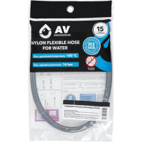 Гибкая подводка для воды AV Engineering nylon Lt гайка 1/2" - гайка 1/2" 120 см AVE208120