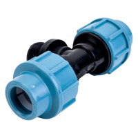 Тройник компрессионный ПНД 20 мм, 3/4M AV Engineering AVE1092034