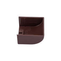 Заглушка EKF Plast PROxima 25х16, 4 шт, под темное дерево ecd-25-16x4