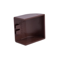 Заглушка EKF Plast PROxima 25х16, 4 шт, под темное дерево ecd-25-16x4