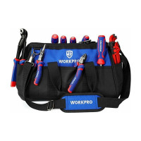Сумка для инструмента WORKPRO 640D 510x260x290 мм, с широким горлом, на молнии, с пластиковым дном WP281026