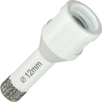 Алмазная коронка по керамограниту 12 мм, M14 на УШМ Diamond Industrial DIDKVP12M14