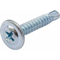 Саморез с прессшайбой Daxmer ПШС 4,2x25 цинк, усиленный, сверло, 250 шт 00-00468493