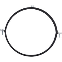 Хомут для вентиляционных каналов Lucky Guy д=252 мм, 25х1,2 мм, цинк, с резиновой прокладкой 400 04 252 8Р