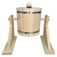 Обливное устройство Бацькина Баня с пластиковой вставкой, липа, 10 л 30064