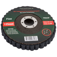 Круг зачистной абразивный (125x22.2 мм; серый; max об/мин 12000; жесткий) ROCKFORCE RF-FR522F(49282)