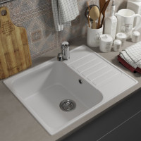 Кухонная мойка uperwood из искусственного камня UPD-202_прямоугольная, цвет туман 391020212