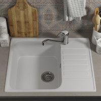 Кухонная мойка uperwood из искусственного камня UPD-202_прямоугольная, цвет туман 391020212