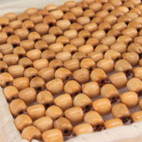 Накидка на сиденье Heyner массажер, деревянные шарики, велюр, бежевая 709200